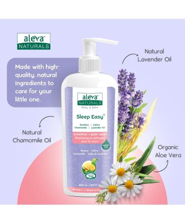 Aleva Naturals Hypoallergenic Sleep Easy Baby Hair and Body Wash for Kids and Toddlers Plant-Based Organic Aloe Vera Formula with Lavender Scent Gentle on Eyes and Sensitive Skin - 8 Fl Oz 8 Fl Oz (Pack of 1) - Buy Online on GoSupps.com