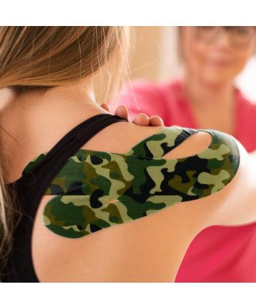 RPM Power Kinesiology Tape (Classic) - Sports Tape Latex Free Water Resistant Tape for Muscles & Joints - Perfect for Sports Muscle Aches & Rehabilitation (Single Box Camo Green) Single Box Camo Green - Buy Online on GoSupps.com