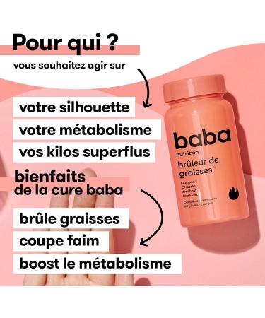 Baba Nutrition Strong Fat Burner Food Supplement to Boost Your Metabolism | Facilitates Digestion and Eliminates Toxins | Mate + Artichoke + Guarana + Chicory | 60 Capsules - Buy Online on GoSupps.com