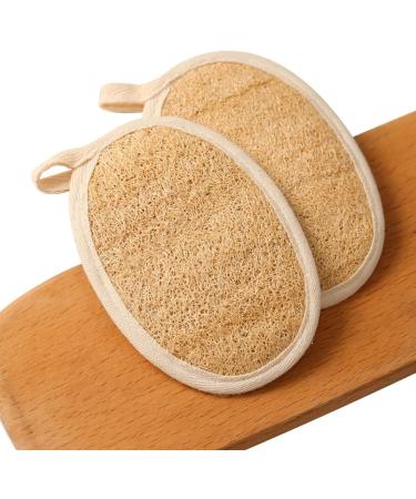 4 Pcs Natural Loofah Sponges | Exfoliating Body Scrubbers for a Refreshing Shower Experience - Buy Online on GoSupps.com