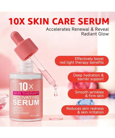 Red Light Therapy Serum Red Light Therapy Activation Serums Amplify Effects & Reduce Wrinkles with Hydrating Vitamin E Redlight Serum for Face Rose Extract Facial Serums for Women 1.0 FL.OZ - Buy Online on GoSupps.com