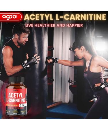 Acetyl L-Carnitine Supplement 2600mg - Brain & Memory Support - 90 Vegan Capsules - Buy Online on GoSupps.com