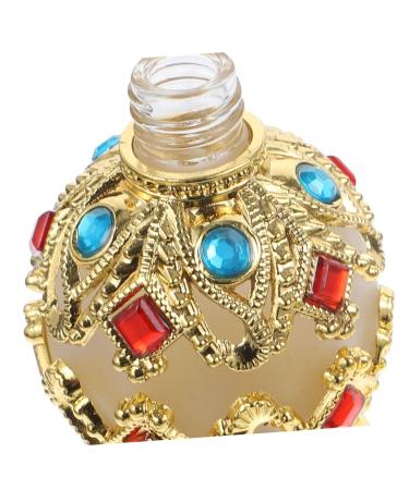 FRCOLOR Pocket Perfume Set - 6 Vintage Crystal Glass Mini Travel Vials & Alloy Bottles for Essential Oils | International Shipping Available - Buy Online on GoSupps.com