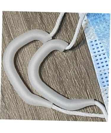 Fopytu 10 PCs Silicone Ear Protector Caps - Anti-Slip Masks & Hooks for Earache Relief - Transparent for Adults & Children - Buy Online on GoSupps.com