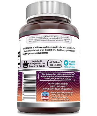 Amazing Formulas MSM (Methylsulfonylmethane) Supplement | 2000 Mg Per Serving | Capsules | Non-GMO | Gluten Free | Made in USA (250 Count | 1 Pack) - Buy Online on GoSupps.com