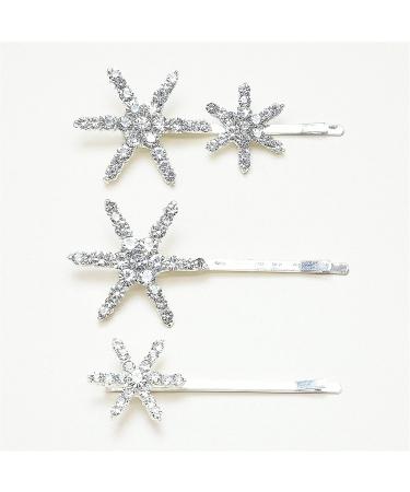 amangul Glitter Hair Clip for Hot Girls Hair Styling Shinning Star Shape Hair Barrettes for Teens Girls Spring(Silver) - Buy Online on GoSupps.com