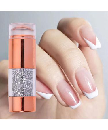 Ventdouce Double-Head Nail Stamp Set - Transparent French Nail Art Tool for DIY Manicure & Polish - Buy Online on GoSupps.com