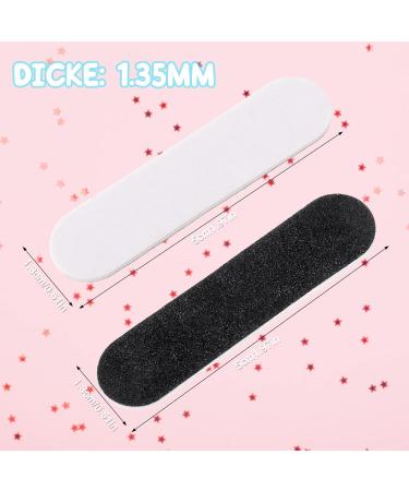 RosewineC 100pcs Nail Files - Double-Sided Disposable Professional Mini Nail Files for Girls - Black & White Wood Care - Buy Online on GoSupps.com