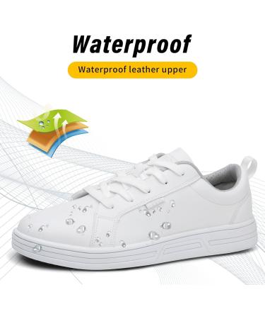 LMQLZHYC Women's Non Slip Chef Shoes - White, Size 8 | Slip Resistant Food Service & Nursing Shoes - Buy Online on GoSupps.com