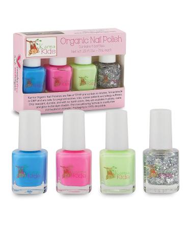 Karma Kids Nail Polish Box Set No. 1 - Non-Toxic, Vegan & Cruelty Free | Quick Dry Kids Friendly Formula - 0.92 Fl Oz - Buy Online on GoSupps.com