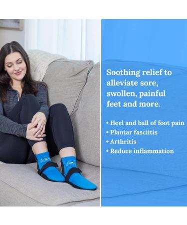 Soothing U Gel Hot Cold Therapy Socks for Ankle Heel Pain - Compression Relief for Plantar Fasciitis & Neuropathy - Microwaveable & Cooling Gel for Men & Women - Buy Online on GoSupps.com