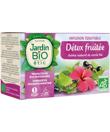  Jardin BiO tic Jardin BiO tic - Fruity Detox Infusion - Organic - Tea Infusion and Juice - Certified Organic (AB) - 30g Bag - Buy Online on GoSupps.com