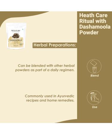 Mi Nature Dashamoola powder | 227g (8oz) | Herbal Health Care Blend | Made with 10 Traditional Herbs | Pure & Natural - Buy Online on GoSupps.com
