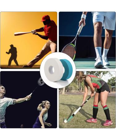Swawis Ice Hockey Tape - 2 Rolls Black & Green/Blue & White 2.5cm x 25m Handle Band for Hockey Badminton & Golf - Buy Online on GoSupps.com