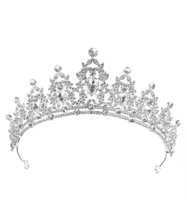 Kamirola - Queen Crown and Tiaras Princess Crown for Women and Girls Crystal Headbands for Bridal, Princess for Wedding and Party (Sliver) Silver