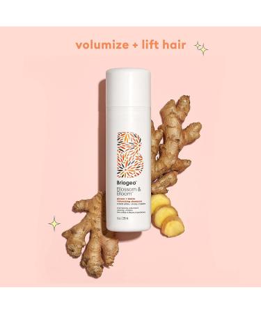 Briogeo Blossom & Bloom Volumizing Shampoo | Ginseng + Biotin Formula for Fine, Thin Hair | Vegan, Phalate & Paraben-Free | 8oz - Buy Online on GoSupps.com