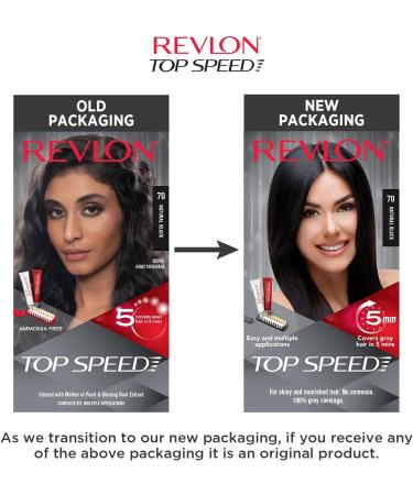 Revlon Top Speed Hair Color Woman Natural Black 70 - Buy Online on GoSupps.com