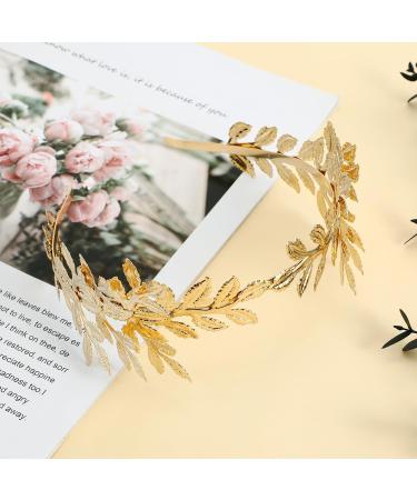Gold Goddess Headband Greek Goddess Headpiece goddess crown Bridal Tiara Head Piece for Christmas Party Photo Prop(6.2x2.7 inch) - Buy Online on GoSupps.com