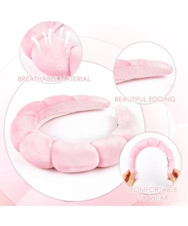 Puffy Skincare Headband Makeup Headband for Women Sponge & Velvet Fabric Headband Spa Headbandfor Washing Face Makeup Removal Shower - Buy Online on GoSupps.com