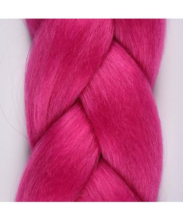 24 Inch WOME Jumbo Braiding Hair Extension - 3pcs Rosy Synthetic Crochet Braids - 100gpc - Buy Online on GoSupps.com