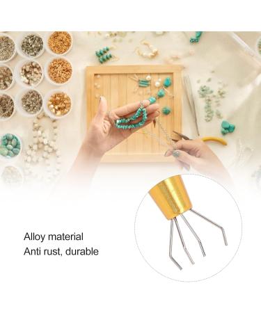 Non-Slip 4-Claw Tweezers | Retractable Alloy Holder for Jewelry & Watch Maintenance - Gold - Buy Online on GoSupps.com