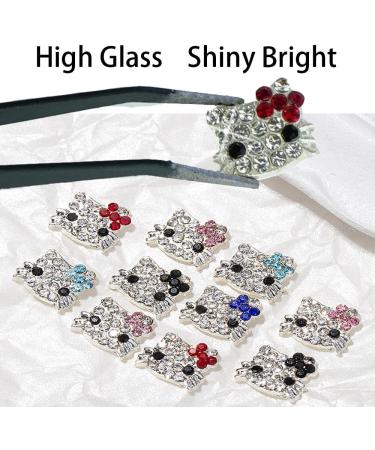 18Pcs Alloy Kitty Nail Charms Shinny Kawaii Nail Rhinestones Silver Jewelry Kit Nail Crystal Nail Decorations Cartoon Nail for Hair Clips Refrigerator Magnets Dress Up and Phone Cases 18 pcs Kitty - Buy Online on GoSupps.com