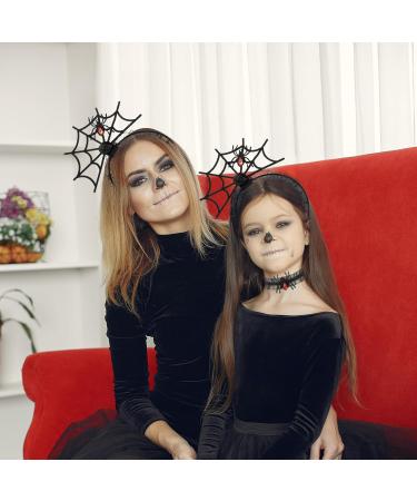 Ouligay Halloween Spider Headband Spider Hair Hoop Spider Web Headband with Spider Necklace Halloween Costume Hair Accessories for Women Girls Halloween Costume Party Dress up - Buy Online on GoSupps.com