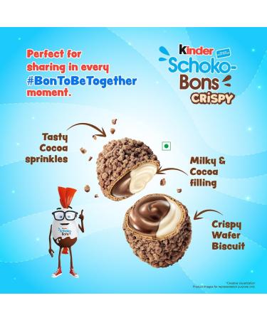  Dave's American Food Kinder Schoko Bons Crispy Snack Sweet Chocolate Gift Idea 67g - Buy Online on GoSupps.com