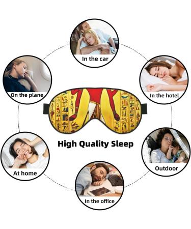 Ancient Egypt Tribe Series Soft Sleep Eye Mask | Breathable Travel Eye Patch for Women | Relaxation & Comfort - Buy Online on GoSupps.com