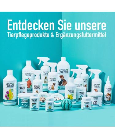 Green Hero DEFAGING & KOMMATION AGAU 500ML | Premium Fur Care Spray for Dogs & Cats | De-Filter & Degradation Solution - Buy Online on GoSupps.com