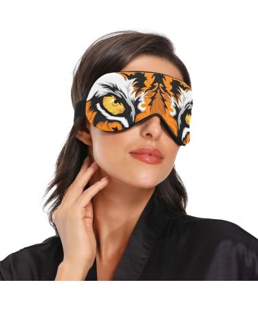 Haskirky Light Blocking Eye Mask - Adjustable for Men and Women - Ideal for Travel, Yoga, Meditation, Deep Sleep - Tiger Eye Mascot - Buy Online on GoSupps.com