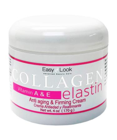 Collagen Elastin Cream Vitamins A & E Anti aging and Firming Cream 4oz - Buy Online on GoSupps.com