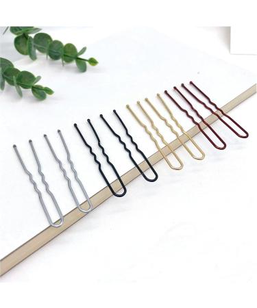 WENSIDUO 200pcs U Shaped Hair Pins 2.4 Inch Buns Waved Bobby Pins for Women and Girls Secure Hold with Storage Box Black - Buy Online on GoSupps.com