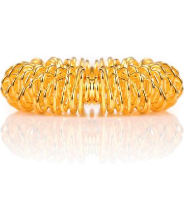 30-Piece Spiky Sensory Finger Rings Set for Teens & Adults - Stress Reducer & Massager - Gold & Silver - 2.5cm - Buy Online on GoSupps.com