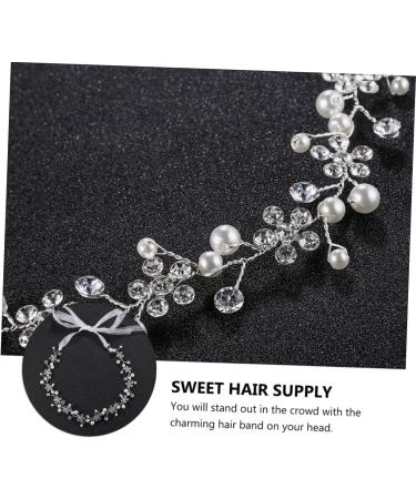 MERRYHAPY 1 PC Plum Blossom Rhinestone Hair Band Novel Headdress Bridal Silver Vines Charming Headband Rhinestone Headbands for Women Hair Bands for Womens Hair Elegant Headband Hair Jewelry - Buy Online on GoSupps.com
