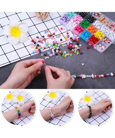 Bead Bracelet Making Kit - Shynek Friendship Bracelets with Pony Beads, Letter Beads, Charm Beads - Buy Online on GoSupps.com