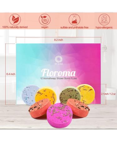 12-Pack Shower Steamers: Aromatherapy Shower Bombs with Essential Oils for Home Spa, Self Care, and Valentines Day Gifts - Buy Online on GoSupps.com