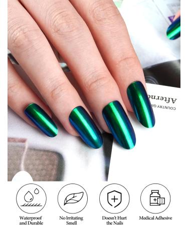 EBANKU 20PCS Semi Cured Gel Nail Strips with Nail File - Full Wraps Adhesive Gel Nail Stickers | UV/LED Lamp Required - Buy Online on GoSupps.com