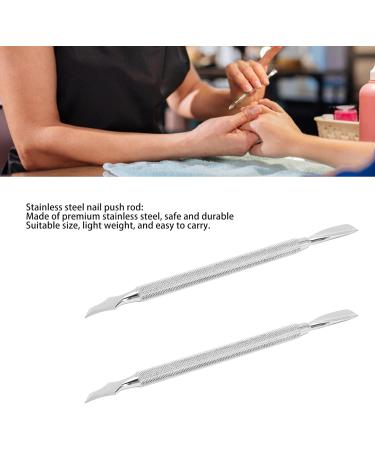 Dual Ended Stainless Steel Cuticle Pusher Remover Manicure Tool for Nail Care - Buy Online on GoSupps.com