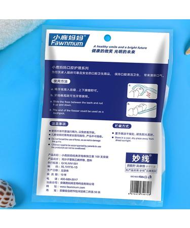 Buy 50/100 Dental Floss Picks & Toothpick Sticks - Interdental Brushes for Healthy Teeth | Free International Shipping - Buy Online on GoSupps.com
