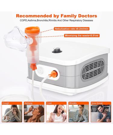 Portable Nebulizer Machine for Adults and Kids - Desktop Asthma Steam Inhaler - Tabletop Jet Compressor with Accessories - Buy Online on GoSupps.com