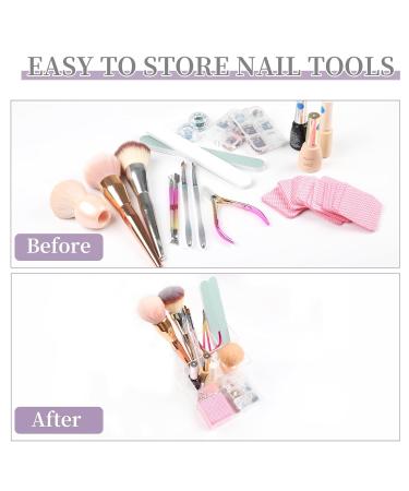 BQAN Nail Desk Organizer - Professional Nail Brush Holder | Transparent Storage for Nail Technicians & Lovers - International Shipping - Buy Online on GoSupps.com
