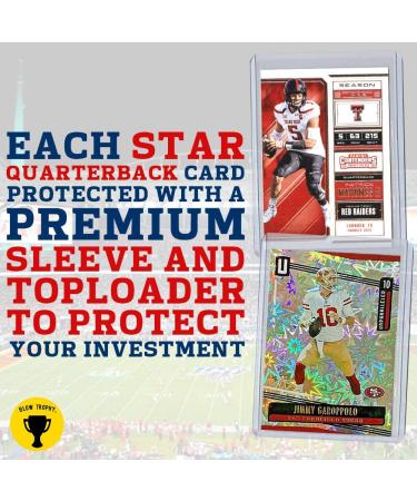 NFL Quarterback Football Card Bundle - Set of 12 Mint Star QB Cards with Relic, Serial, Rookie, and Fantasy Football eBook - Buy Online on GoSupps.com