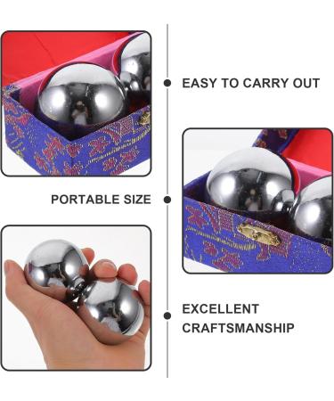 Iplusmile 2-St Fitness Handball - Chinese Baoding Balls for Seniors | Health & Massage Benefits | Hollow Iron Balls for Improved Mobility - Buy Online on GoSupps.com