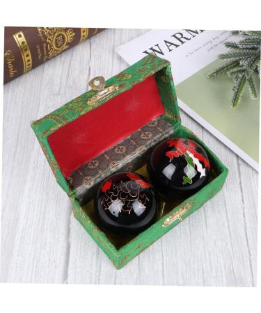 FOMIYES 6 STK Baoding Balls - Hand Massage Balls for Health & Wellness | Chinese Massage Balls in Brocade Box - Medium Size (3 PCs) - Buy Online on GoSupps.com