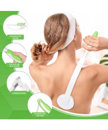 Back Creaming Aid Set - 3 Replaceable Pads | Foldable Back Creamer with Long Handle | Optimal Back Care 2023 - International Shipping Available - Buy Online on GoSupps.com