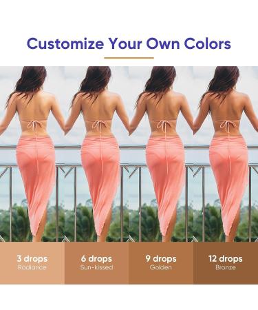 Bronzing Drops with Hyaluronic Acid - Vegan Face Tan for Gradual Glow - Buy Online on GoSupps.com