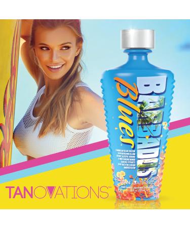 Tanovations Barbados Blues Tanning Lotion - Caribbean Color Creator with Island Cherry, Banana, and Mango Extracts - 11 oz - Buy Online on GoSupps.com
