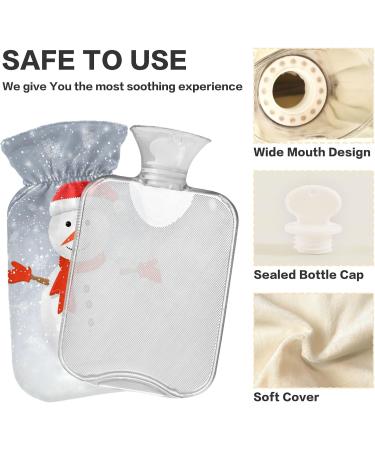 Mnsruu 2L Christmas Hot Water Bottle - Snowman Design | Perfect Gift for Women & Kids - Buy Online on GoSupps.com