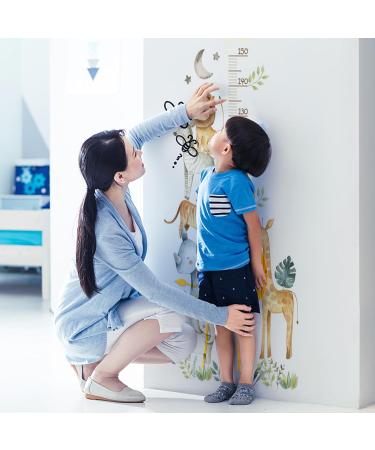Forest Animals Growth Chart Wall Decals for Kids | DIY Mural Stickers | Childrens Room Wall Art 50-150cm - Buy Online on GoSupps.com